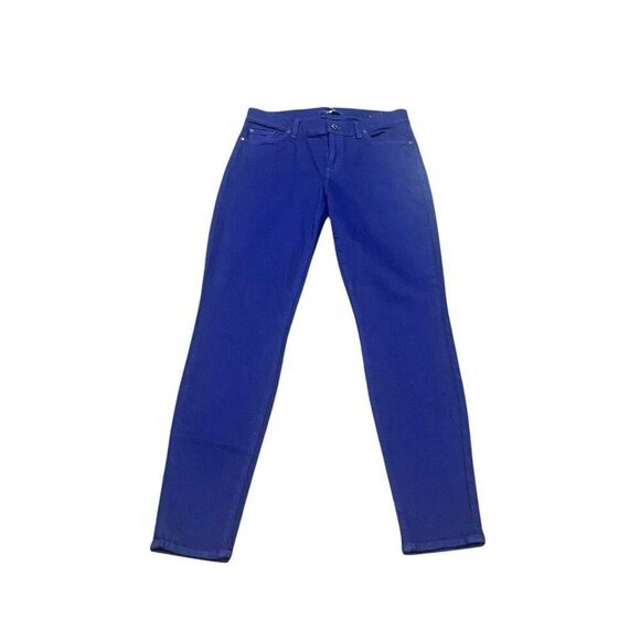 7 for All Mankind Jeans Womens 29 Blue/Purple The Skinny Slim Illusion NWT - Picture 1 of 10